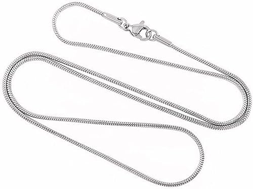 Miniatura 6 de Collar pequeño de martillo de Thors, cadena de serpiente de 20 pulgadas, dije de aleación de zinc de plata envejecida en cadena de acero inoxidable