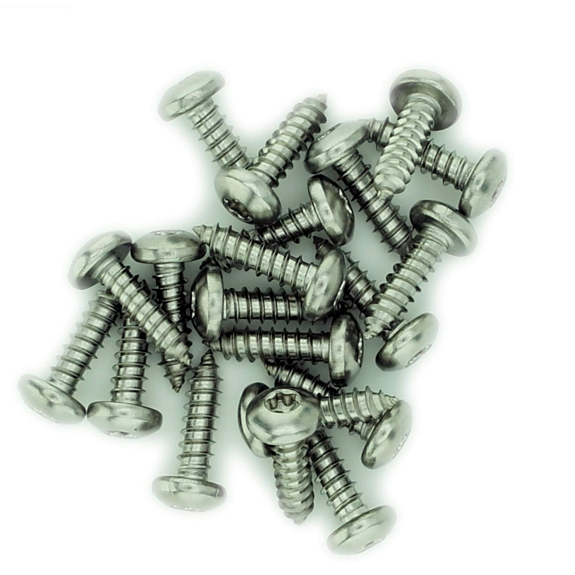 Singularity Supplies No.8 X 0.75 (4.2Mm X 19Mm) Tx Pan Self-Tapping Screw - Stainless Steel (A2) (Pack Of 20)