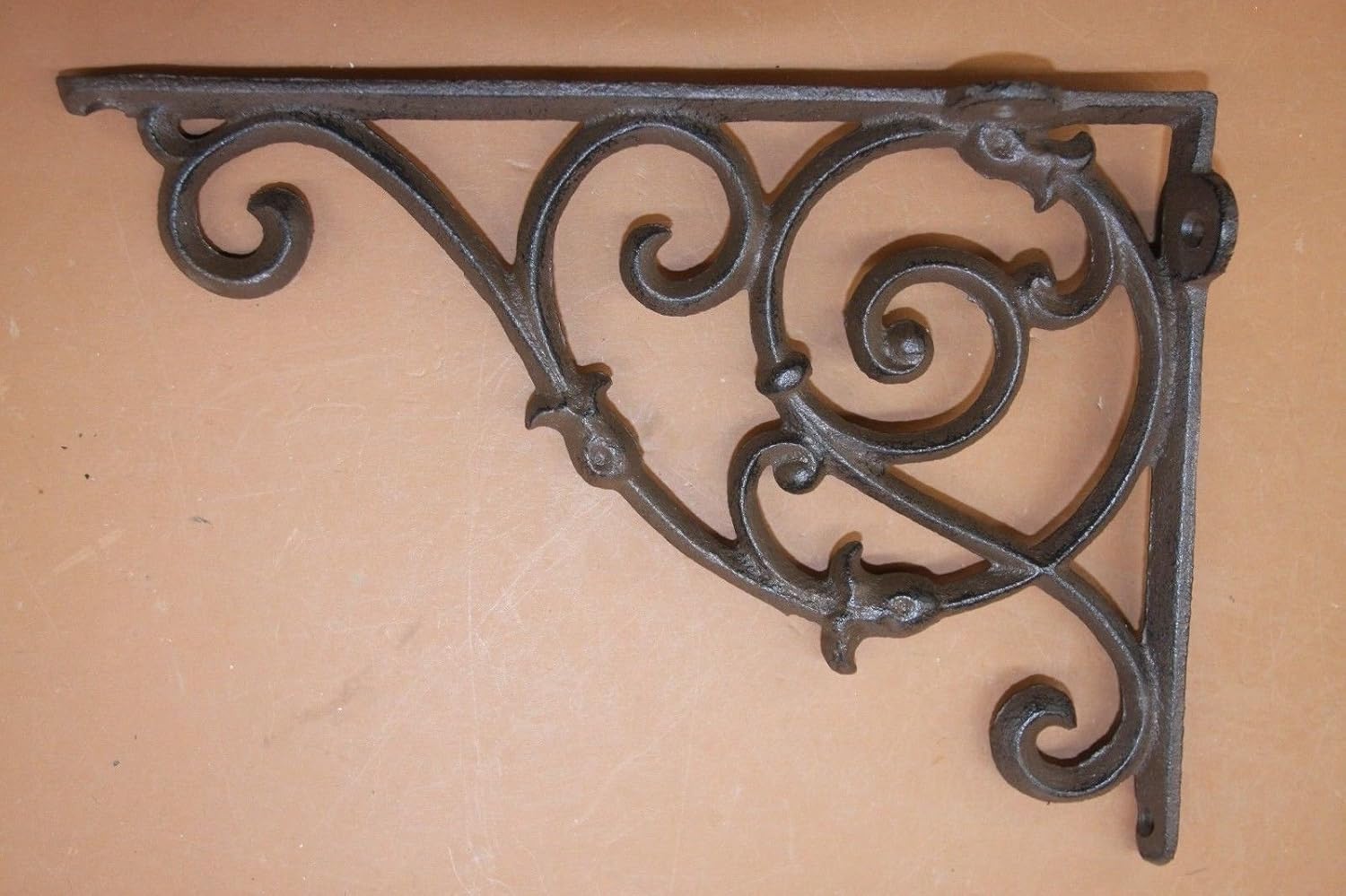 DIY Bay Area Window Corner Decorative Corner Brackets, Cast Iron, 10 1/2 inch, Set of 2