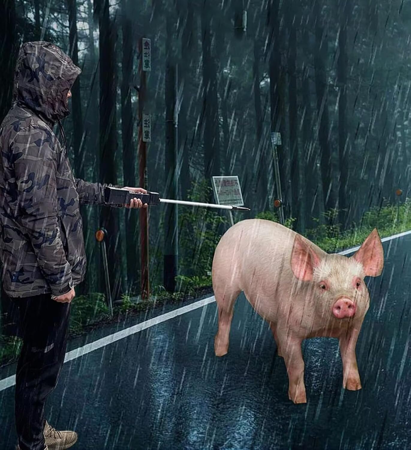 Palo eléctrico para ganado, impermeable, recargable, eléctrico, para aturdir animales, para vaca, cerdo, ganado, cabras, perro grande y más, funciona con pilas