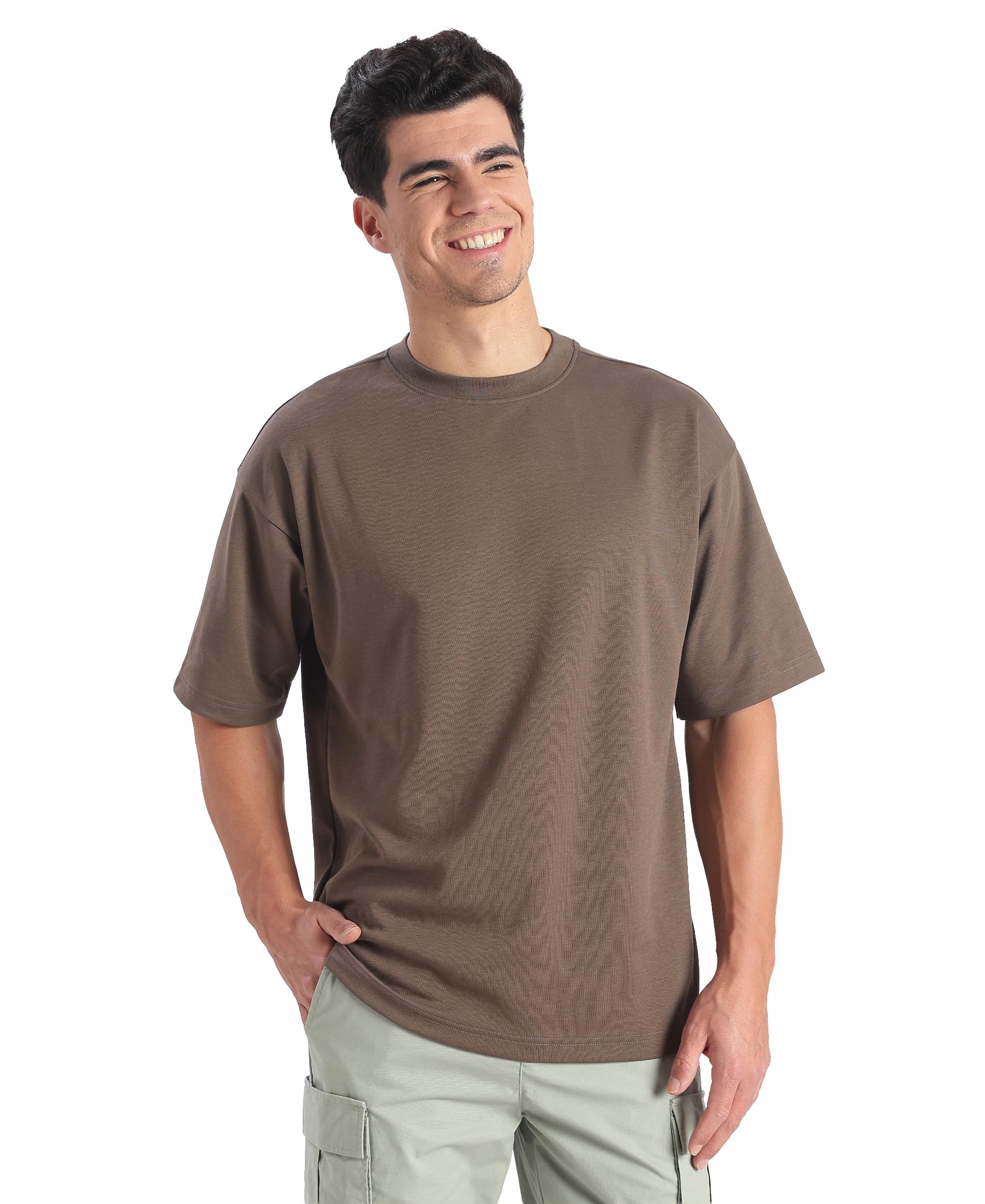 Jockey UM23 Men Super Combed Cotton Blend Oversized T-Shirt with StayFresh Treatment-picture-11