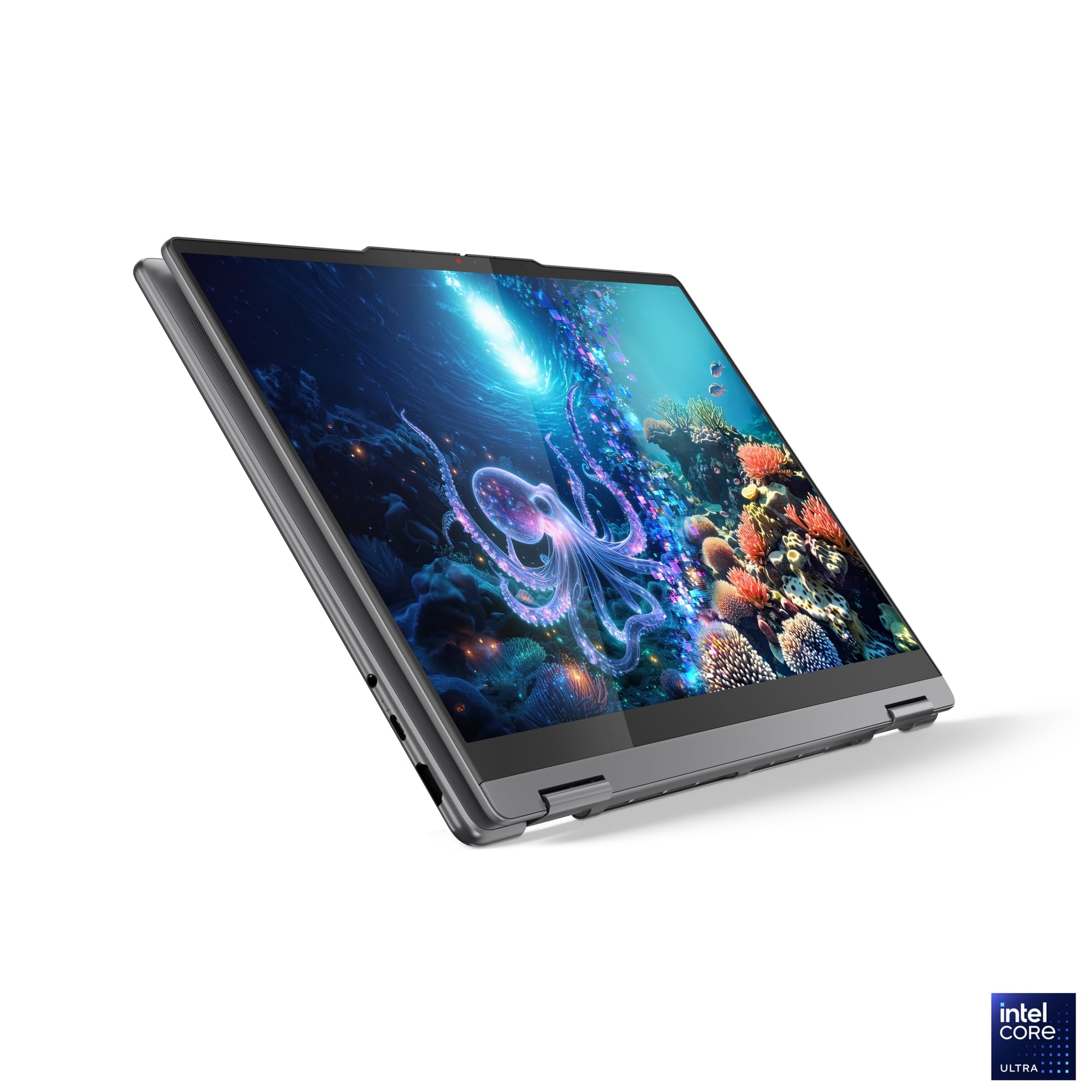 Lenovo Yoga 7 2-en-1 14ILL10 Ordinateur Portable 14" WUXGA OLED Tactile Intel Ultra 5 226V RAM 16Go SSD 512Go Intel Arc Windows 11 Clavier AZERTY Gris