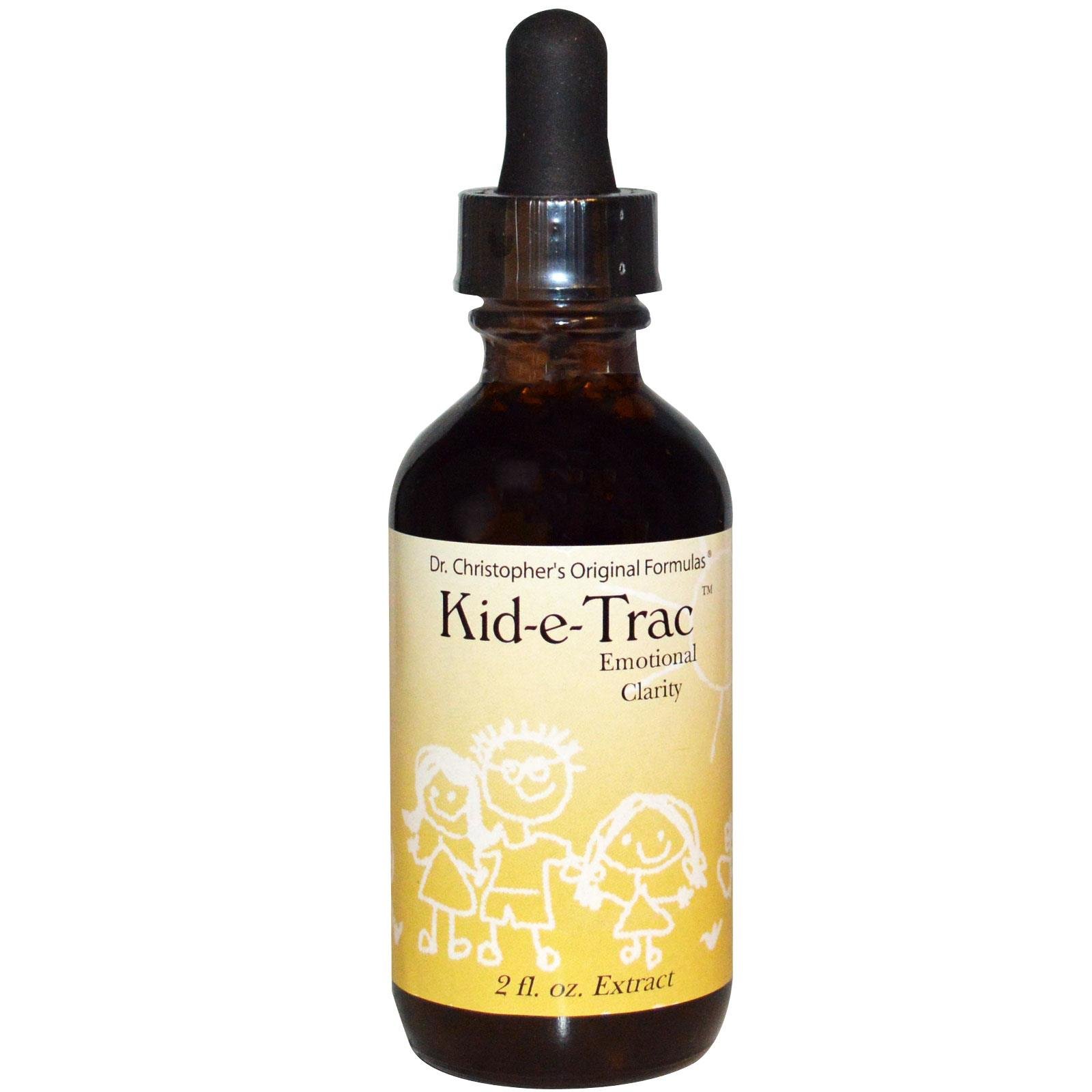 Christopher’s Original Formulas Organic Kid-e-Trac Extract Liquid, Alcohol Free Children’s Formula, Supports Mental & Emotional Clarity, Brain Function & Calming, 2 oz