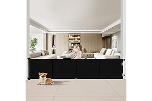 Expandable 42-inch Tall, 200-Inch Wide, Retractable Garage Gate for Enhanced Safety and Convenience