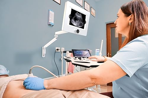 Miniatura 2 de CTA Digital Soporte de brazo médico - CTA 75x75 y 3.937 x 3.937 in VESA Compatible Soporte de pared para consultorios médicos - Estaciones de