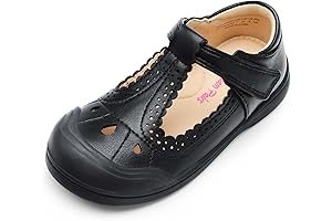 Durable Black Dress Shoes for Toddler Girls