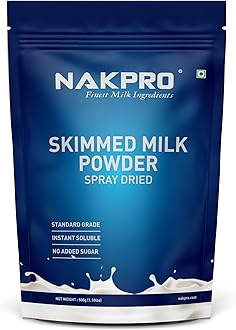 Skimmed Milk Powder, 500g | Derived from Cow Milk, 100% Pure & Natural | Sugar Free & No Added Preservatives | Perfect for Tea & Coffee for Everyday Use | NABL Lab tested for Purity