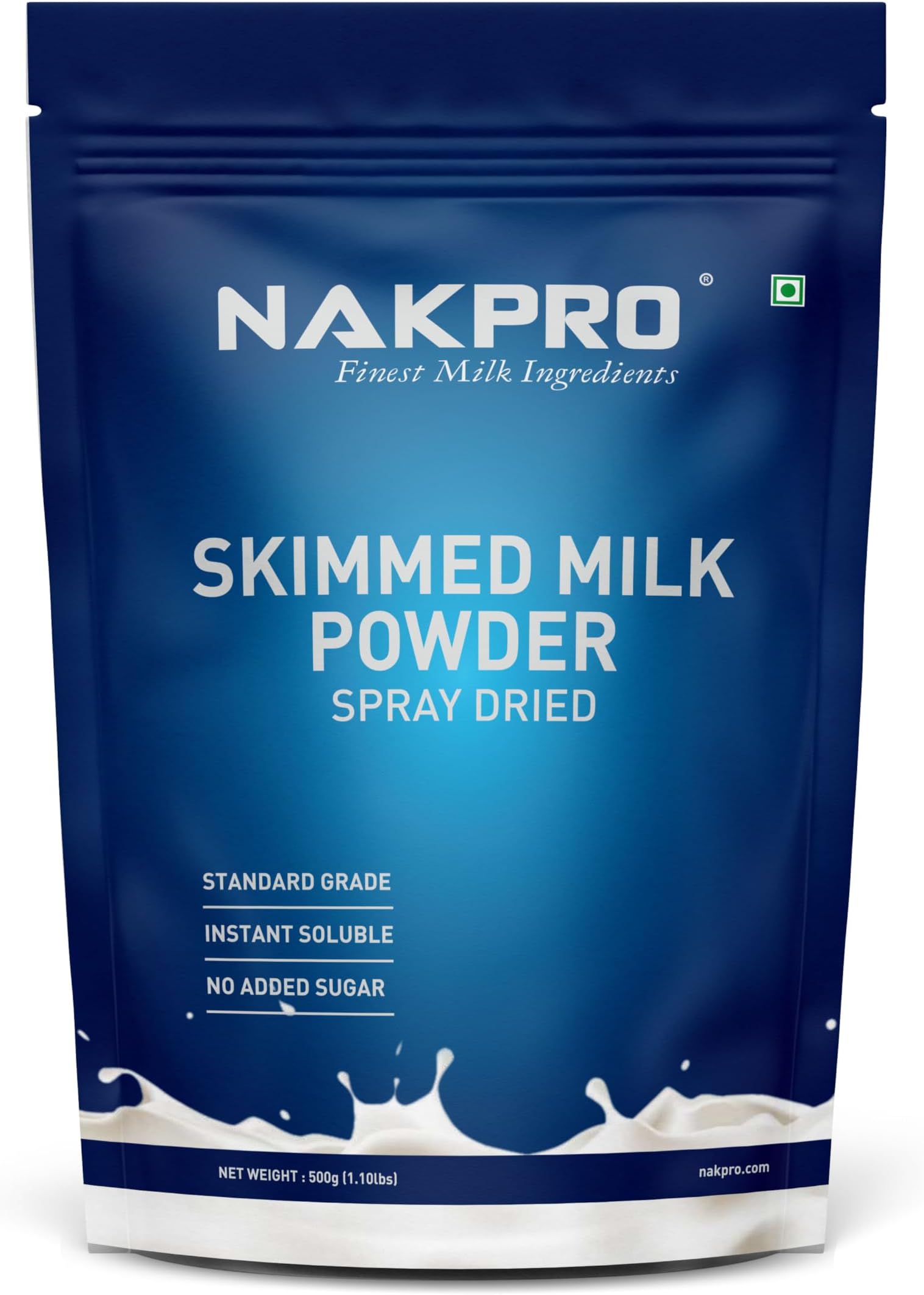 Skimmed Milk Powder, 500g | Derived from Cow Milk, 100% Pure & Natural | Sugar Free & No Added Preservatives | Perfect for Tea & Coffee for Everyday Use | NABL Lab tested for Purity