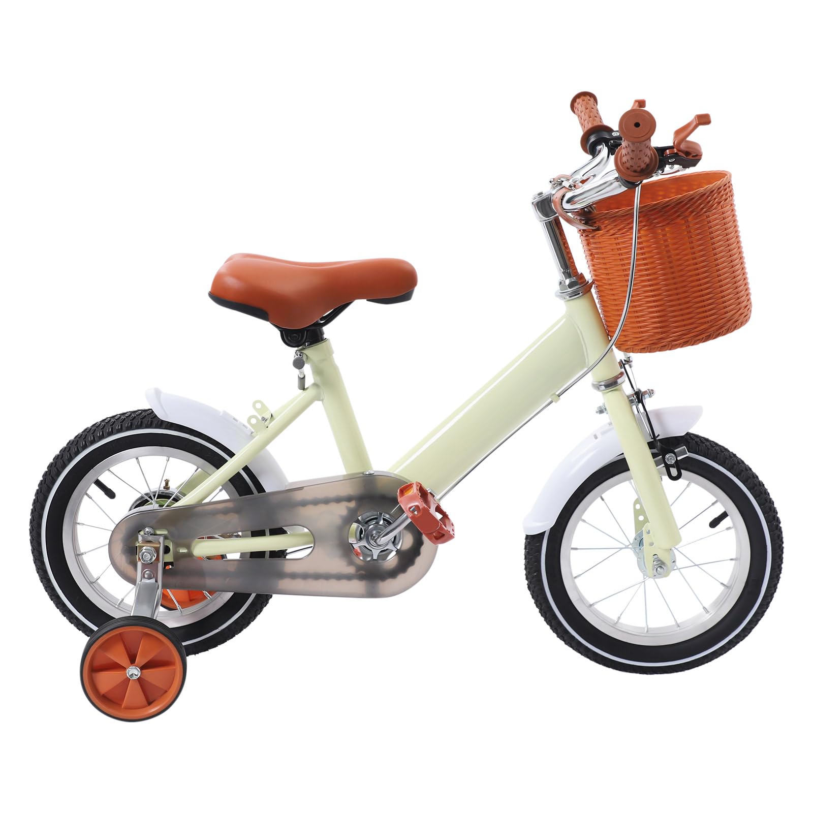 MccoMMon Bicicleta infantil de 12 pulgadas, bicicleta 2 en 1, pedal de aprendizaje para niños a partir de 2 – 4 años, altura ajustable, bicicleta infantil con ruedas estabilizadoras y cesta