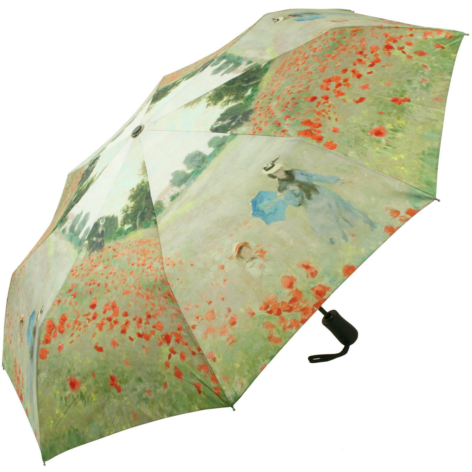 SoakeStormKing Folding Art Umbrella Monet Poppyfield
