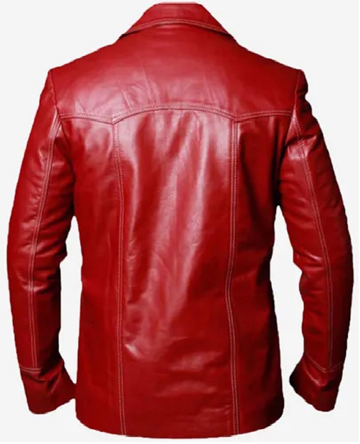 Tyler Durden - Chaqueta de cuero para hombre, estilo retro, informal, inspirada en la película Fight Club, estilo vintage