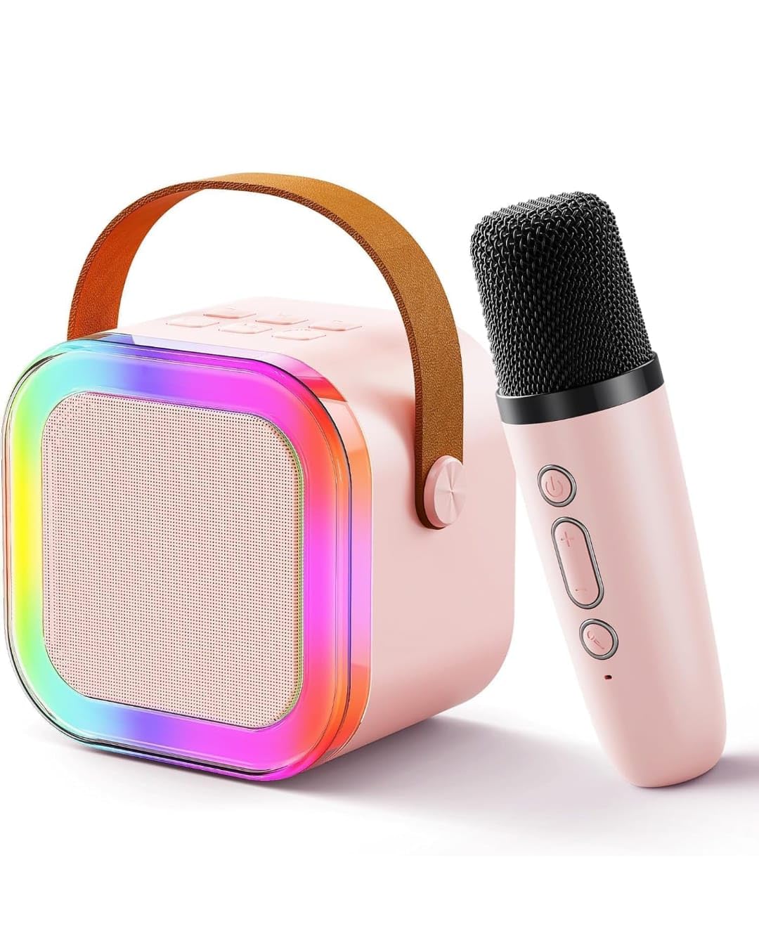 Karaoke Machine for Kids Adults with Wireless Mics.Mini Portable Blue-Tooth Karaoke Speaker with Wireless Microphone and Dynamic Lights.Birthday Gift for Girls, Boys (Pink) (B0DHGF9GBV) Amazon Price History, Amazon Price Tracker