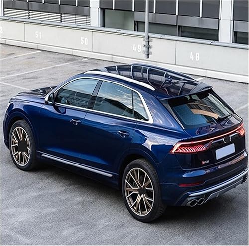 Miniatura 4 de Roof Rack Compatible with Audi Q8 SQ8 RSQ8 2019 2020 2021+ Aluminum Alloy Rails Bar Luggage Carrier Bars Top Bar Racks Rail Boxes (Color  Black)