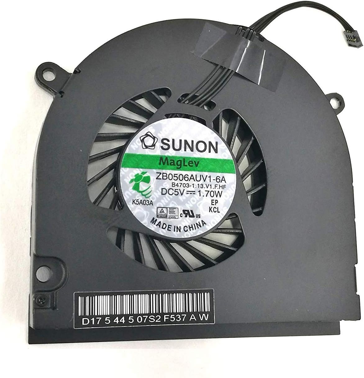 TB Replacement For Macbook Pro 13" A1278 A1342 A1280 CPU Cooling FAN 661-4946 661-9530 Model Year 2009-2010-2011-2012