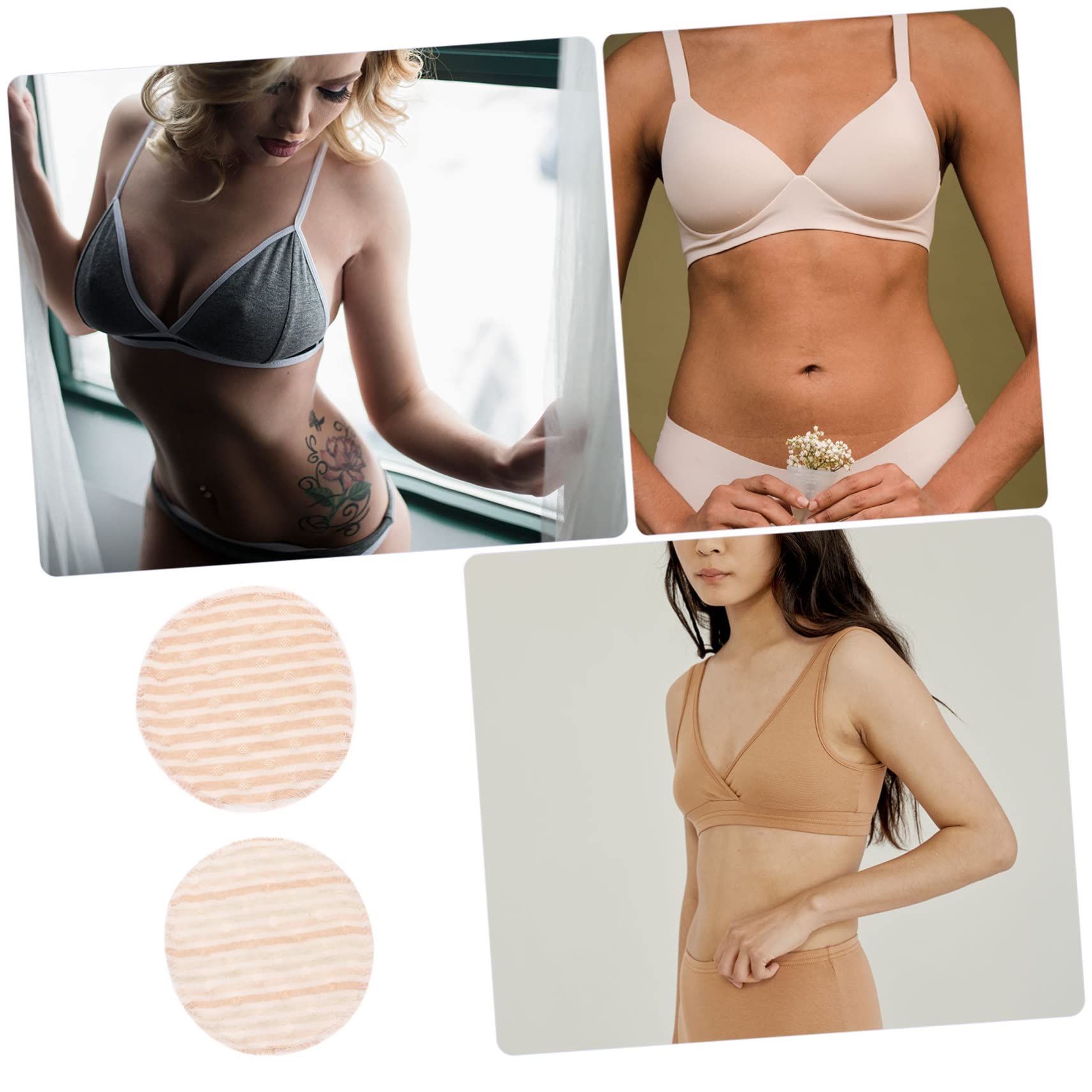 FAVOMOTO Breastfeeding Must-Have 10pcs Reusable Nursing Pads Comfortable Breathable Leakproof for Mom