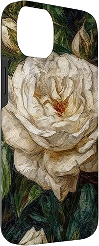 Vista 36 de Funda para iPhone 13 Van Gogh Art White Flower White Roses