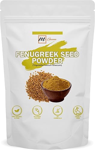 Polvo de semilla de fenogrecotrigonella foenum graecum 100% natural para un cuerpo fuerte y saludable, piel suave y cabello sedoso brillante, 0.5