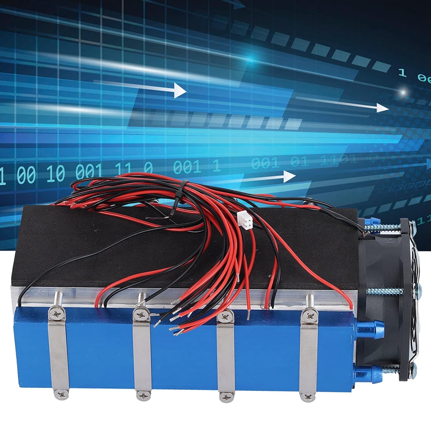 TEC1 12706 Thermoelectric Cooler, 8 Chip Cooling Device, 12V 576W Semiconductor Refrigeration, Efficient Air Cooling System for Bed DIY Small Space Cooling
