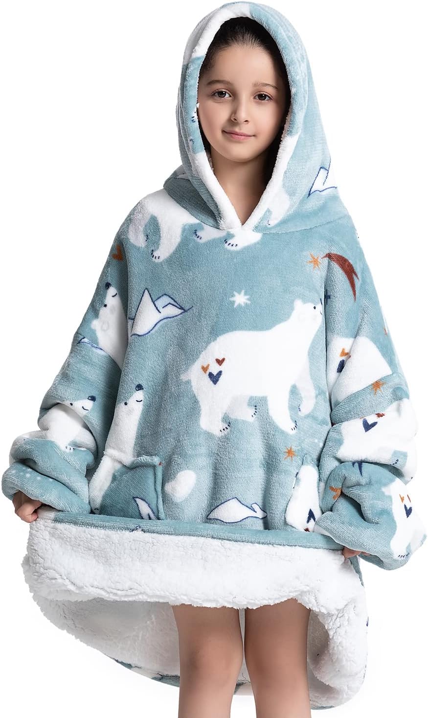Summshall Blanket Hoodie, Oversized Wearable Sweatshirt Hoodies