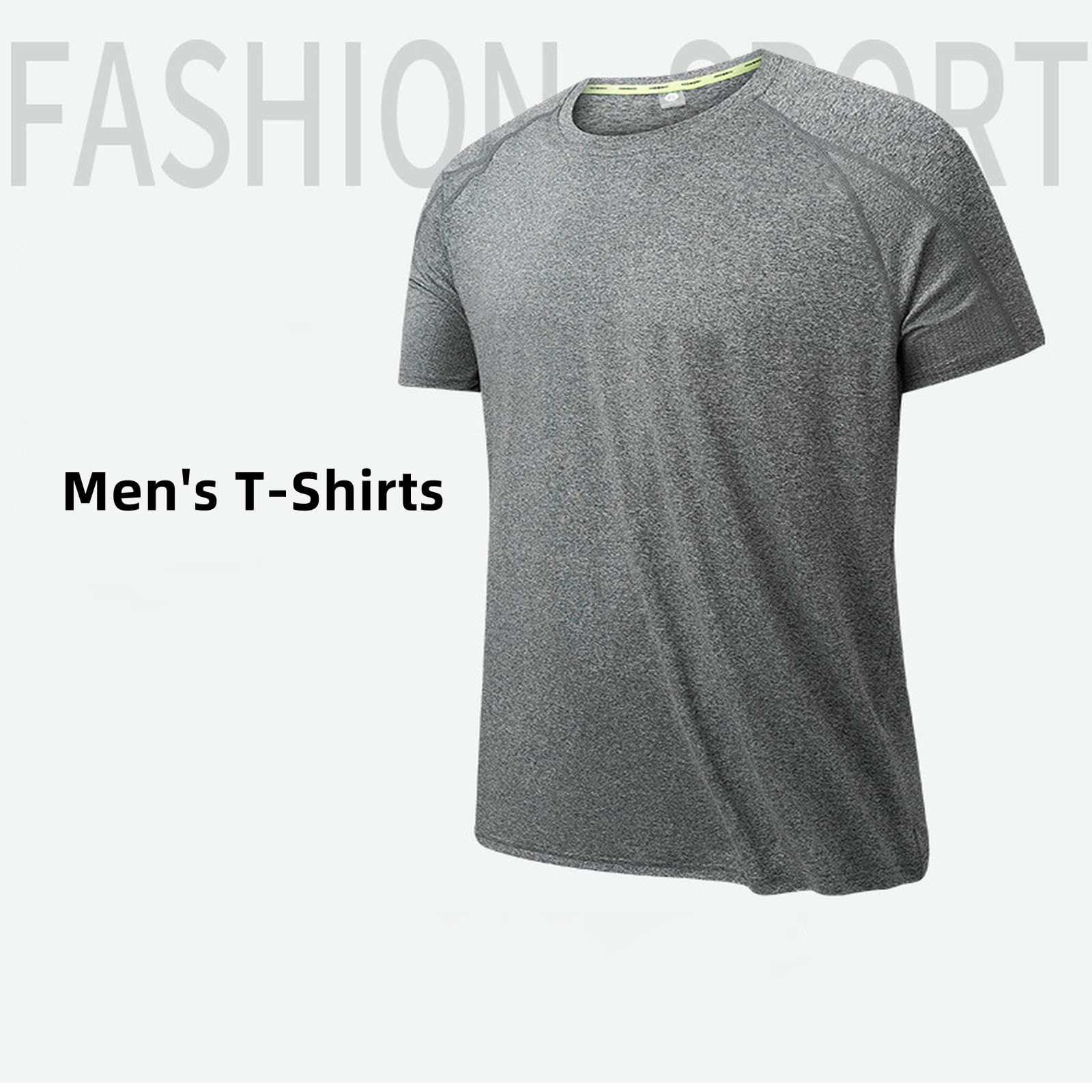 Męskie t-shirty męskie szybkoschnące koszulki sportowe - oddychające krótkie rękawy do biegania, siłowni, koszykówki i badmintona - wygodna odzież sportowa