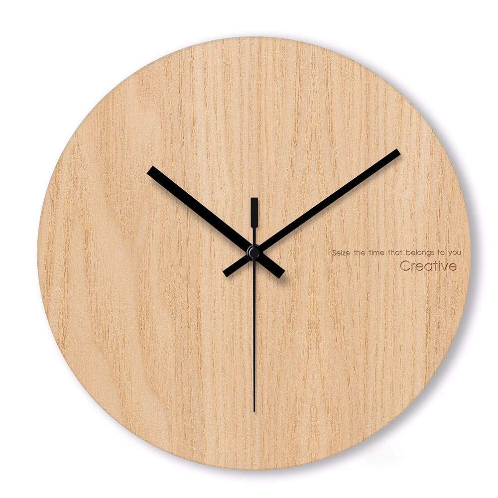 Horloge murale silencieuse en verre trempé pour éliminer le tic-tac du salon