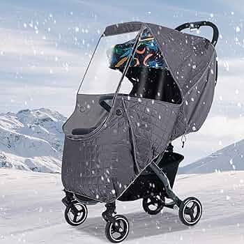 stroller weather cover installation winter
