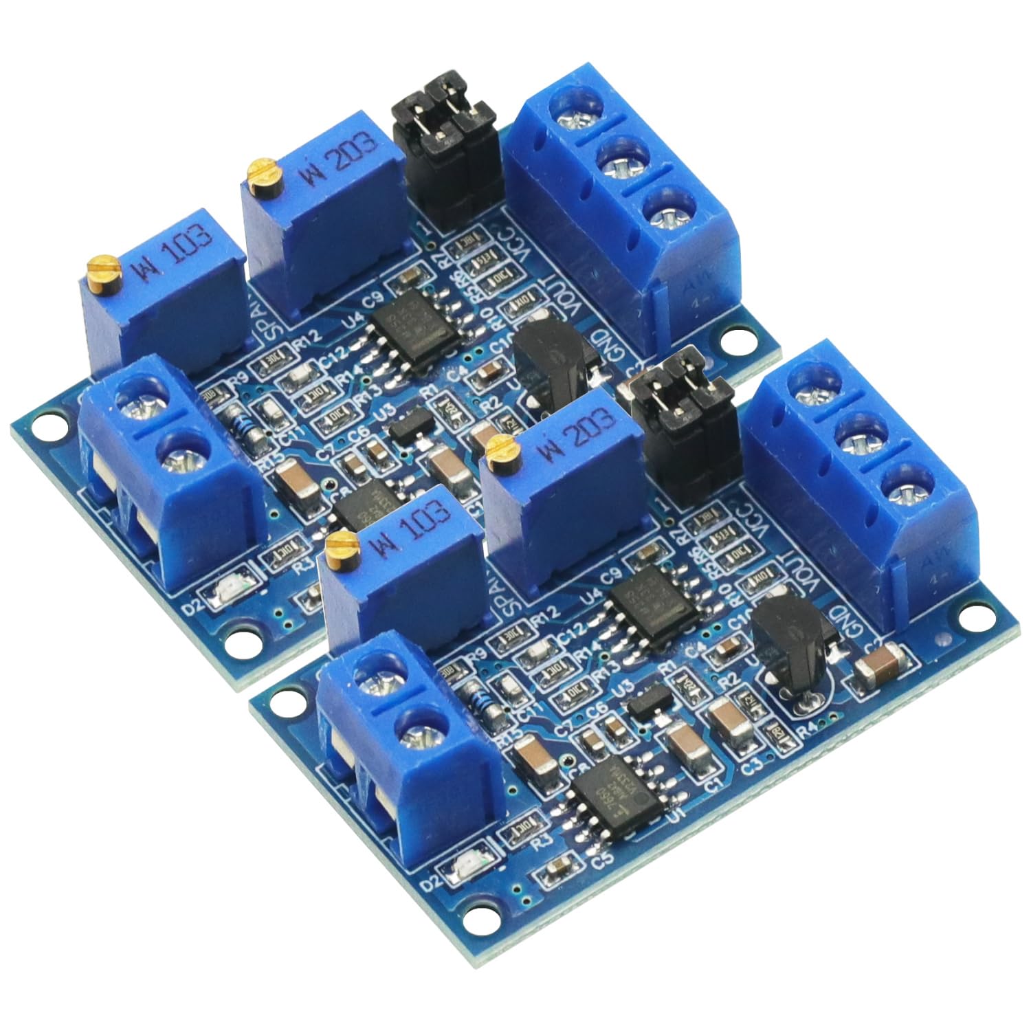 2PCS Current to Voltage Module 0/4-20mA to 0-3.3V 5V 10V Voltage Transmitter Converter Signal Conversion Module Board-picture-15