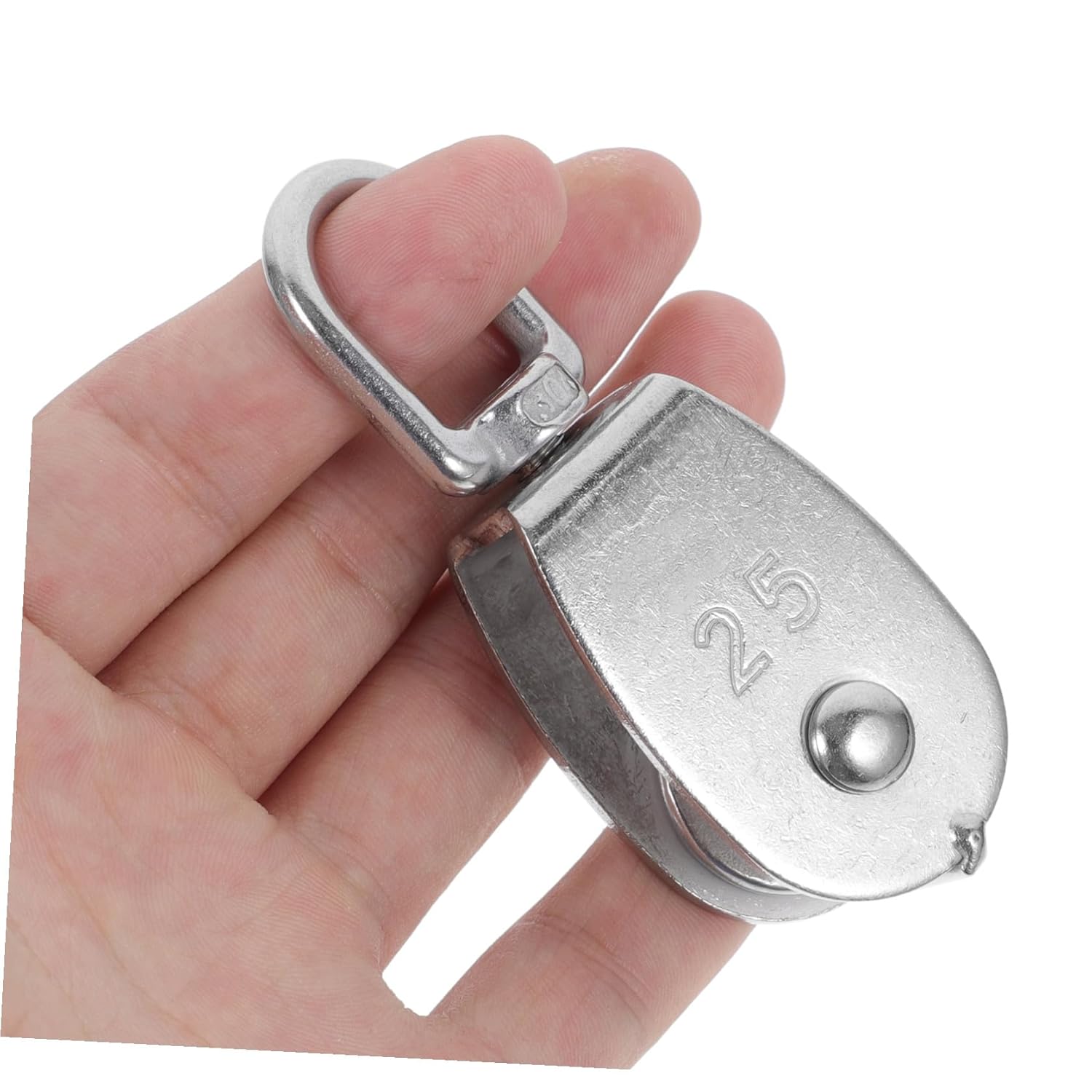 4pcs Stainless Steel Single Pulley Heavy Duty U-Shaped Design for Lifting and Rigging Applications Easy Installation Cable Pulley for Mechanical Use