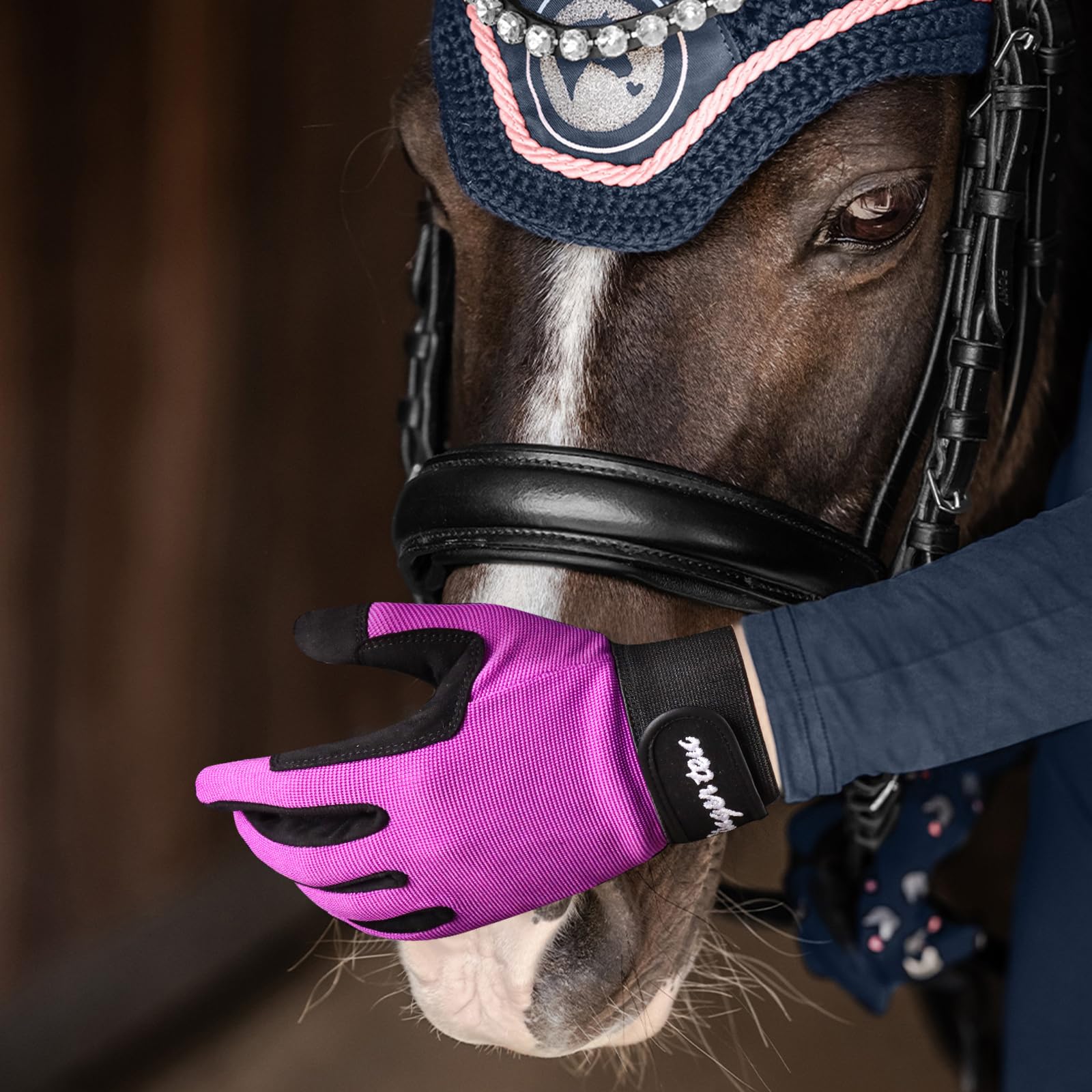 Gants d'équitation pour enfants - Antidérapants - Adhérence parfaite - Gants d'équitation pour garçons et filles - Respirants - Extensibles - Absorbants de la sueur - Pour toutes les saisons - Pour le cyclisme, le sport, l'école, l'équitation, le jardinag