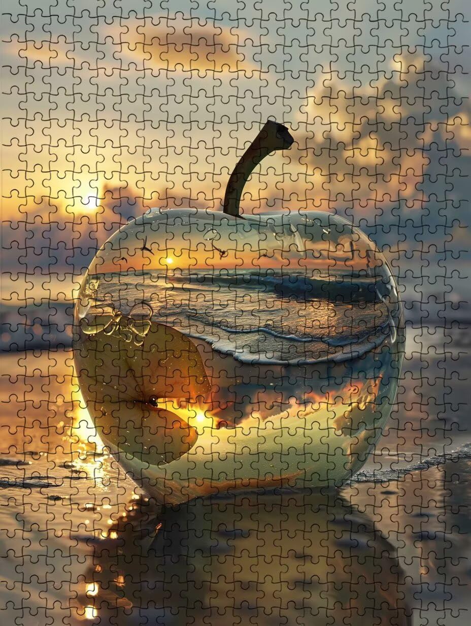 Sunrise OcéAn Puzzle 1000 Pieces, Puzzle Adulte 1000, Impossible Classique Jigsaw, Familial Puzzles Jeu de, Jigsaws en Bois, pour Jeu Éducatif Défi Jouets, Décoration Murale Artistique Cadeau FNKL5860