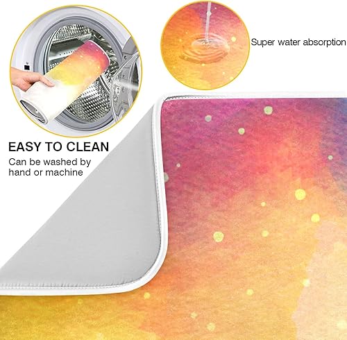 Miniatura 2 de Cherry Blossom Series - Tapete de secado de platos para encimera de cocina, 18 x 16 pulgadas, tapete absorbente de microfibra para platos, para