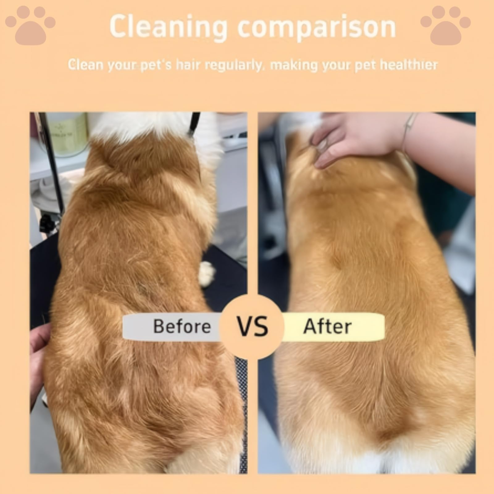 Cepillo de vapor para mascotas alimentado por USB para perros y gatos | Herramienta de eliminación instantánea de niebla, reduce el desprendimiento y el pelo volado, cepillo de aseo suave para control