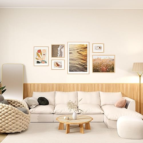 Miniatura 191 de Fun Memories Portarretratos de metal de 16 x 20 pulgadas con paspartú de 11 x 14 pulgadas, acabado de aluminio cepillado, parte delantera de vidrio