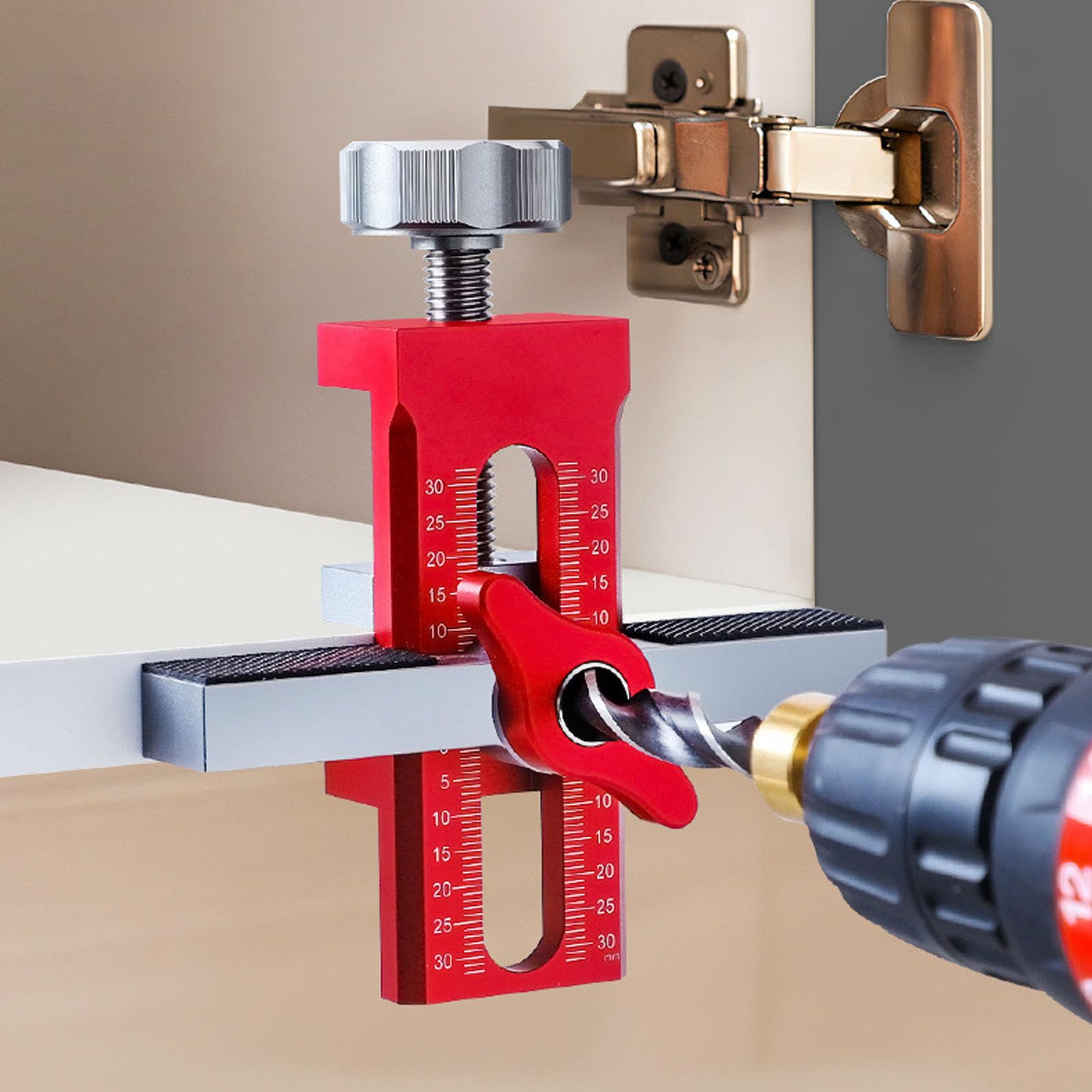 Posizionatore Installazione Porta Mobile Lega Alluminio Bit Coclea 10mm Lavorazione Legno