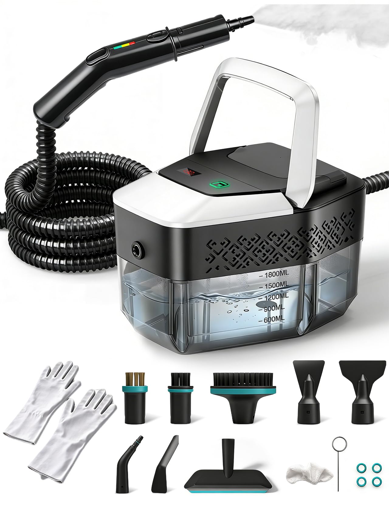 Limpiador a Vapor, Limpiador a Vapor de Mano Multiusos 2500W