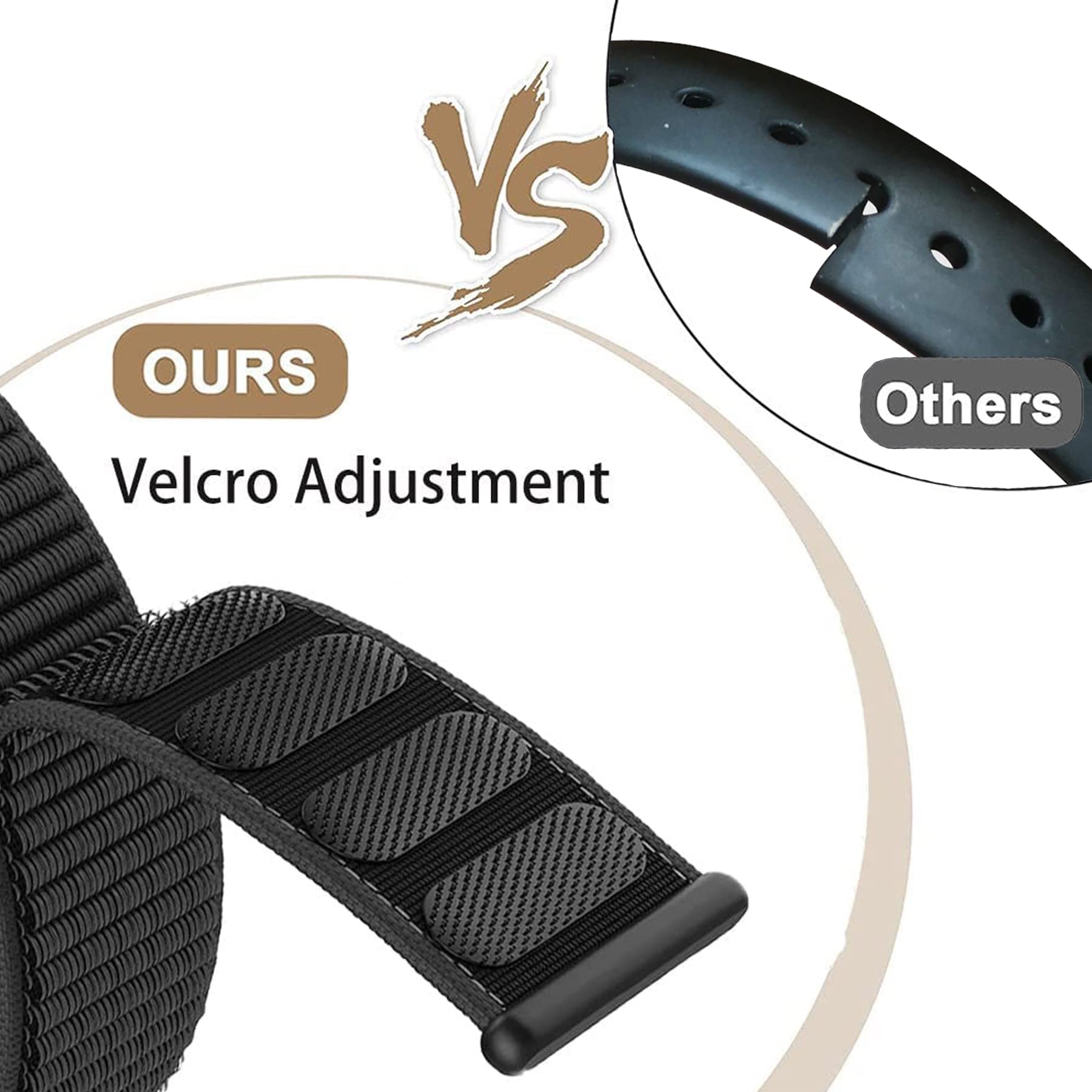 Keecuty Pack of 2 Smartwatch Replacement Bands, Nylon Wristbands for Huawei Band 7 - Image 4