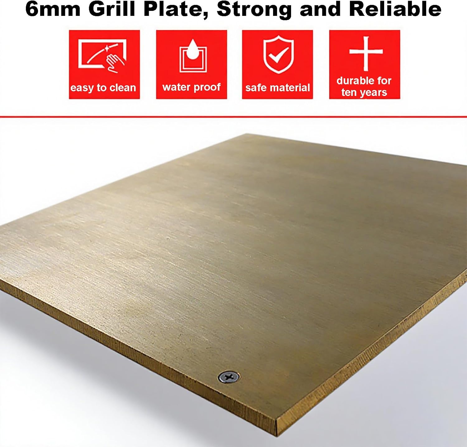 Commercial Gas Griddle for Pancakes, Souffles, Dorayaki & Muffins - Copper Heating Plate for Home Kitchen, Restaurant and Bakery Use