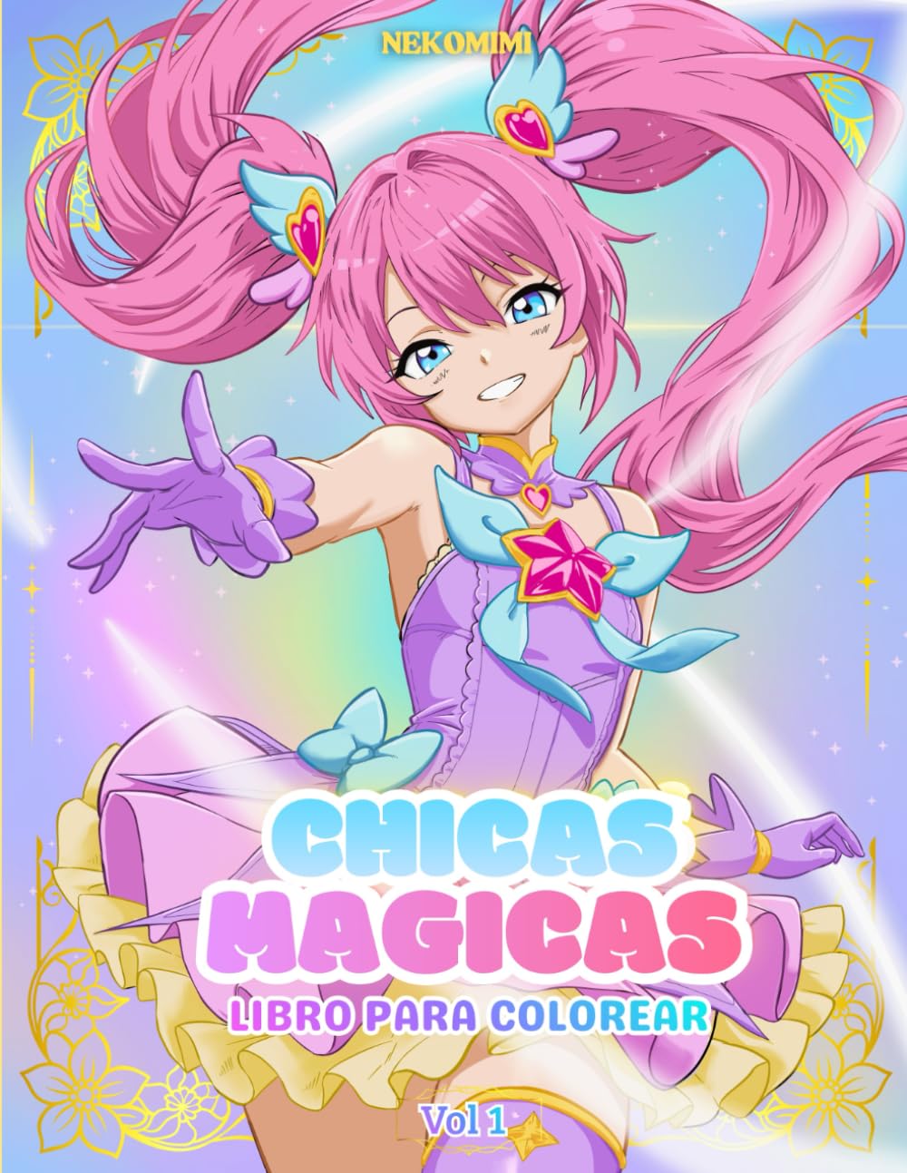 Chicas mágicas: Libro para colorear de anime para jovenes y adultos