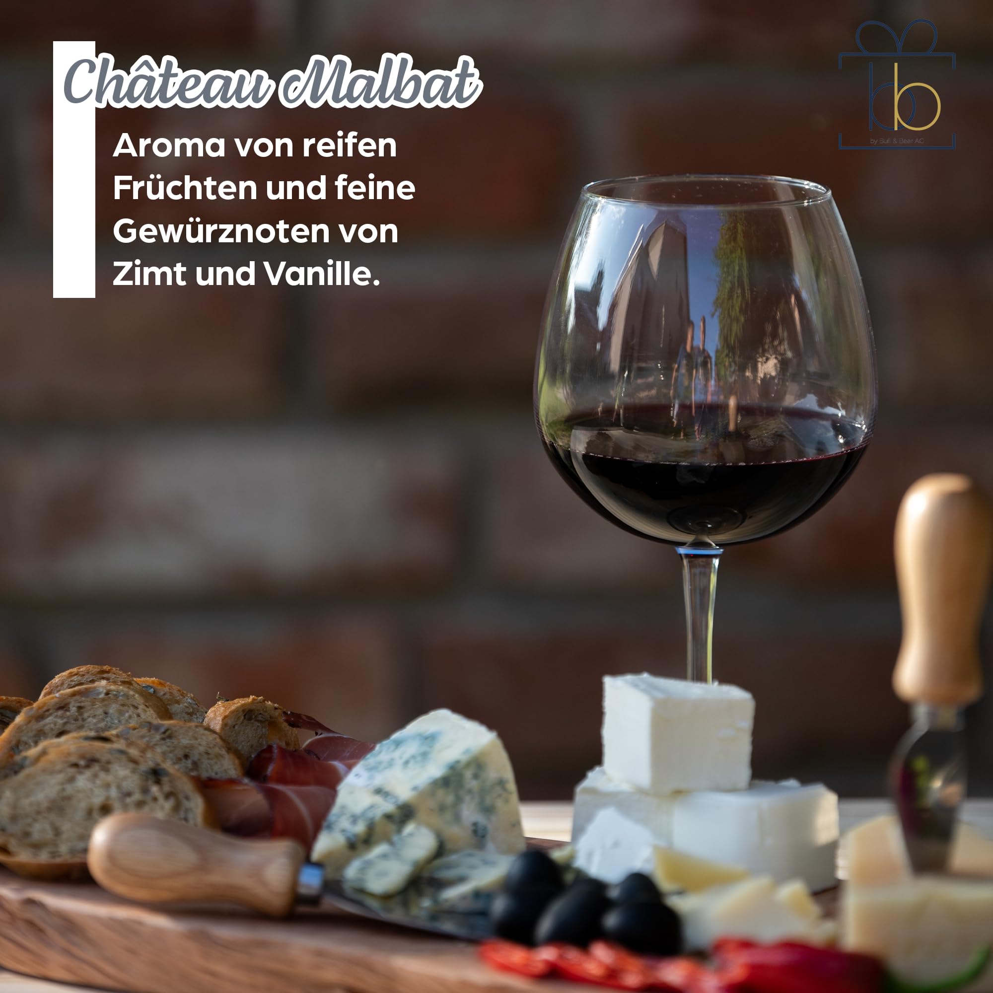 Bull & Bear Wein-Geschenk"Happy Birthday 80", Geschenk zum 80. Geburtstag, Rotwein 14%, Merlot