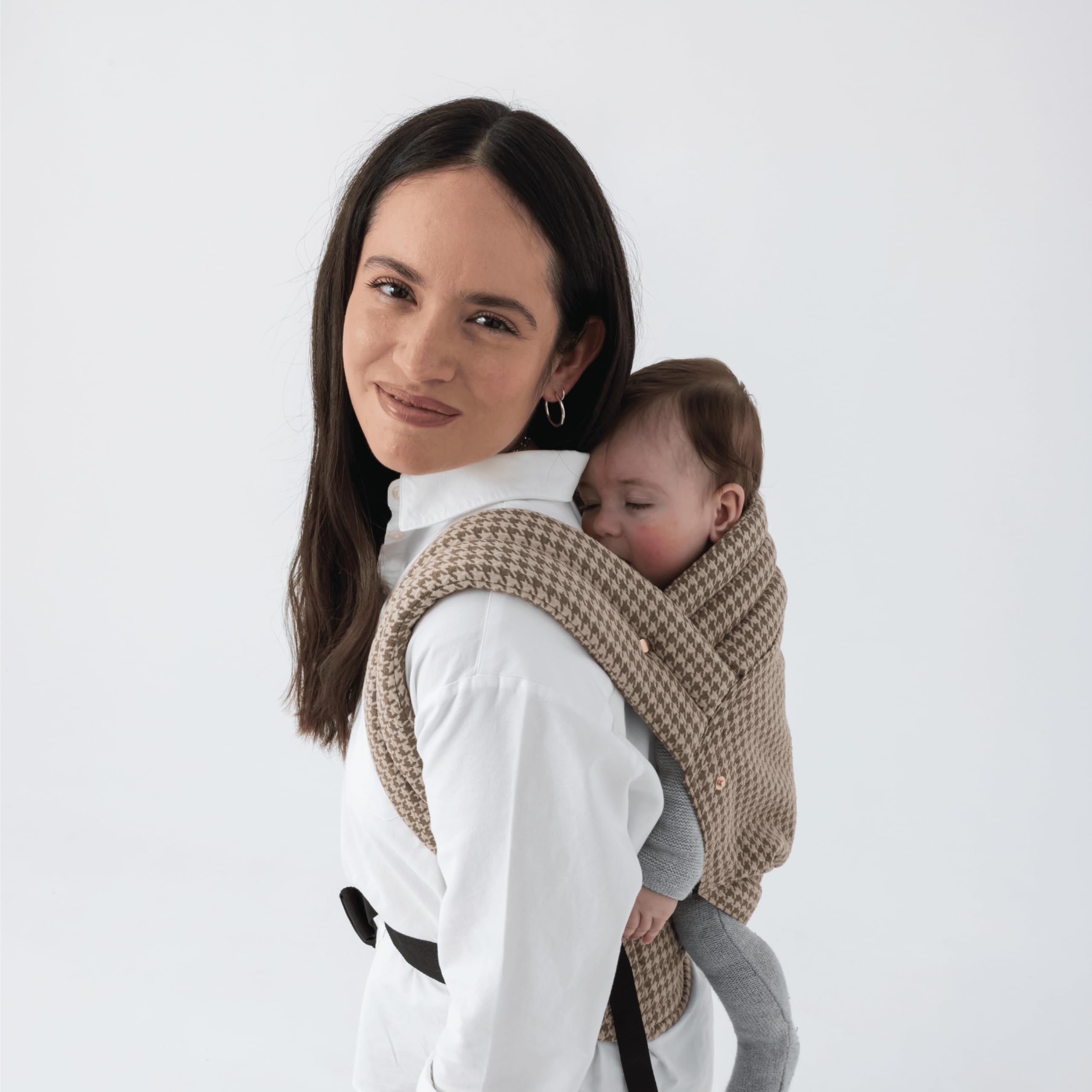 Mochila Portabebés Ergonómica Unisex, Babero Extraíble Hipoalergénico, Soporte Cómodo para Bebés de 3.2kg a 16kg - Lavable a Máquina, Transpirable, Múltiples Posiciones de Porteo