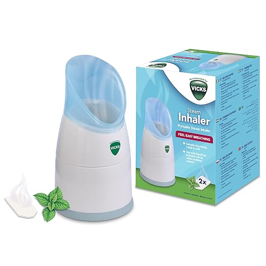 Vicks Personal Steam Inhaler with Two Scent Pads, V1300