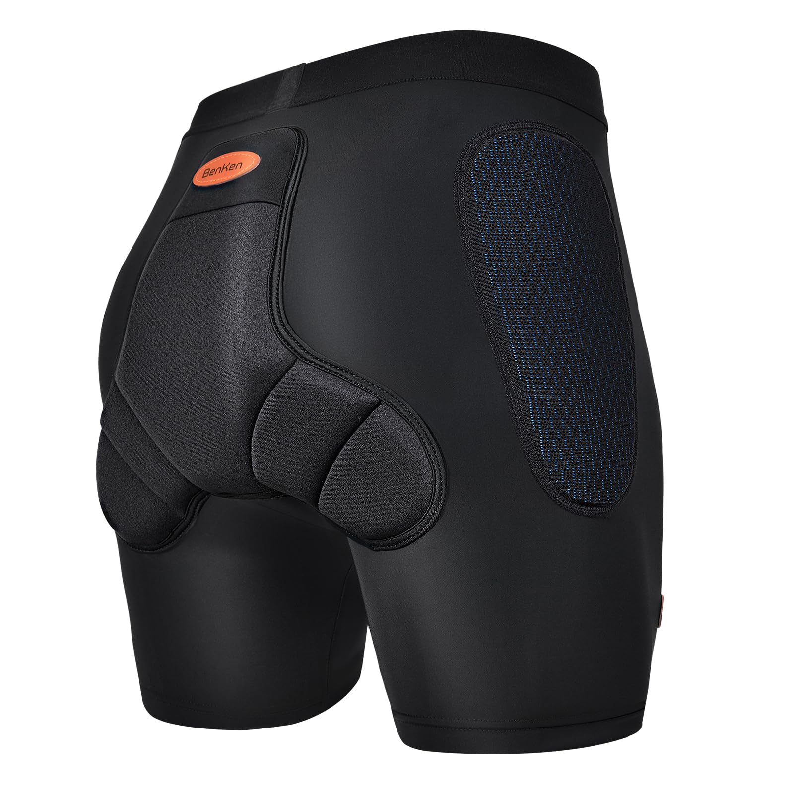BenKen Sportschutzshorts, 3D Eva Protection Butt Pad, Anti-Kollision-Ski-Schutzausrüstung für Damen und Herren, Schutz Gepolsterte Schlagfeste Shorts für Snowboard, Skating, Rollschuhlaufen