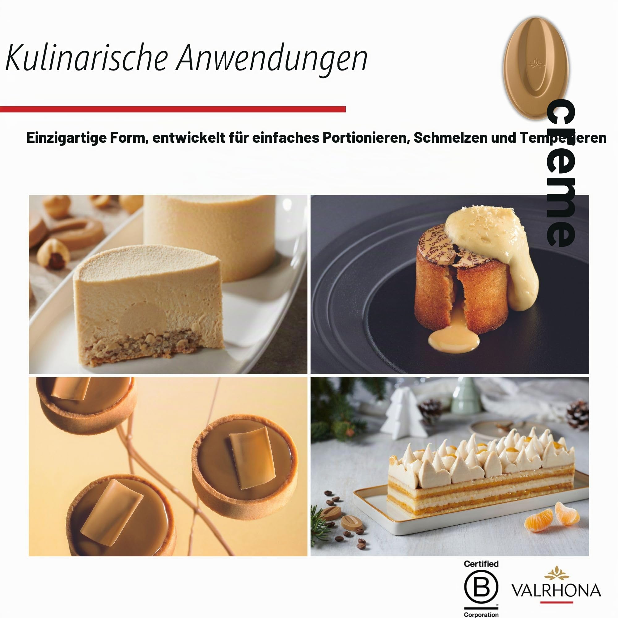 Valrhona Blonde Schokobohnen Dulcey mit 35% Kakaoanteil, 1 KG
