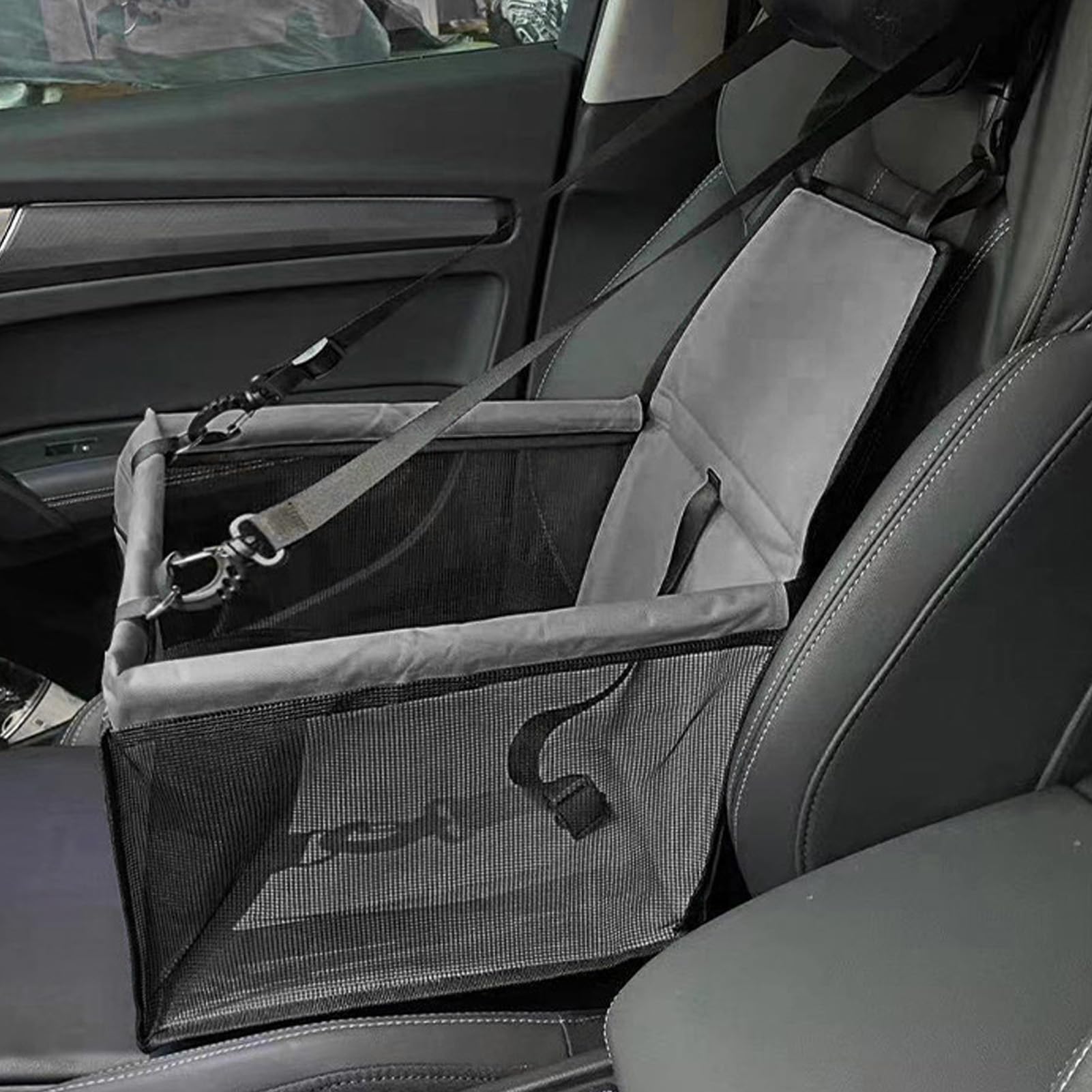 Siège Auto pour Chien pour Petits Chiens, siège Auto pour Animaux de Compagnie, lit de Voyage avec Ceinture réglable, revêtement imperméable, siège de sécurité antidérapant