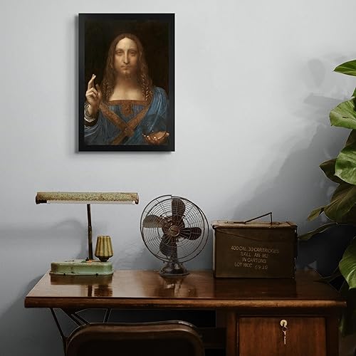 Miniatura 4 de Retrato de la cabaña perdida de Cristo en Salvator Mundi por Leonardo Da Vinci  Impresión sin marco  Reproducción de pinturas de obras de arte finas