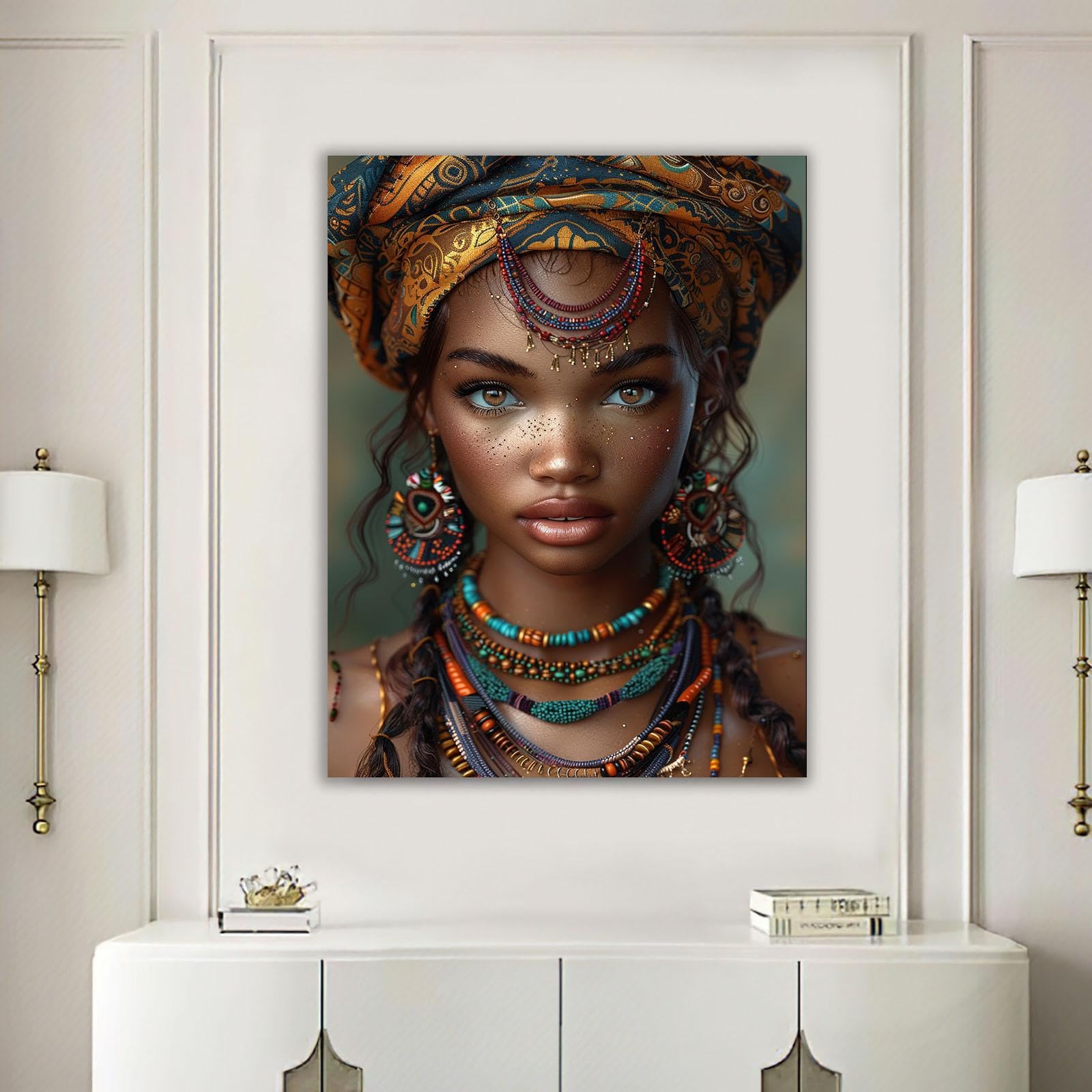 アフリカの絵画 アフリカ絵画 『 Zebra mama and babies 』ティンガティンガ by