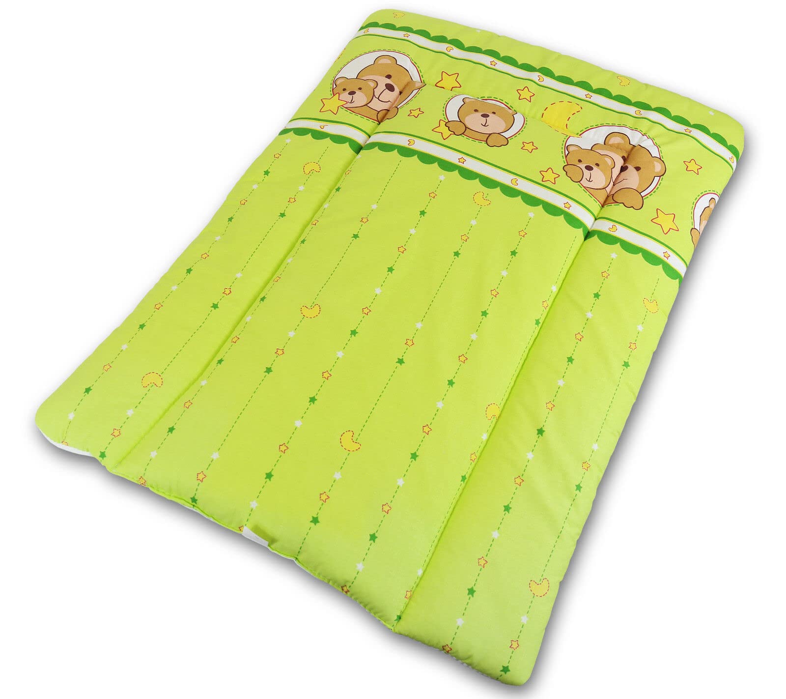 BABYMAM Baby Changing Mat 100% Cotton Padded Soft Nursery for Unit (Window Green)