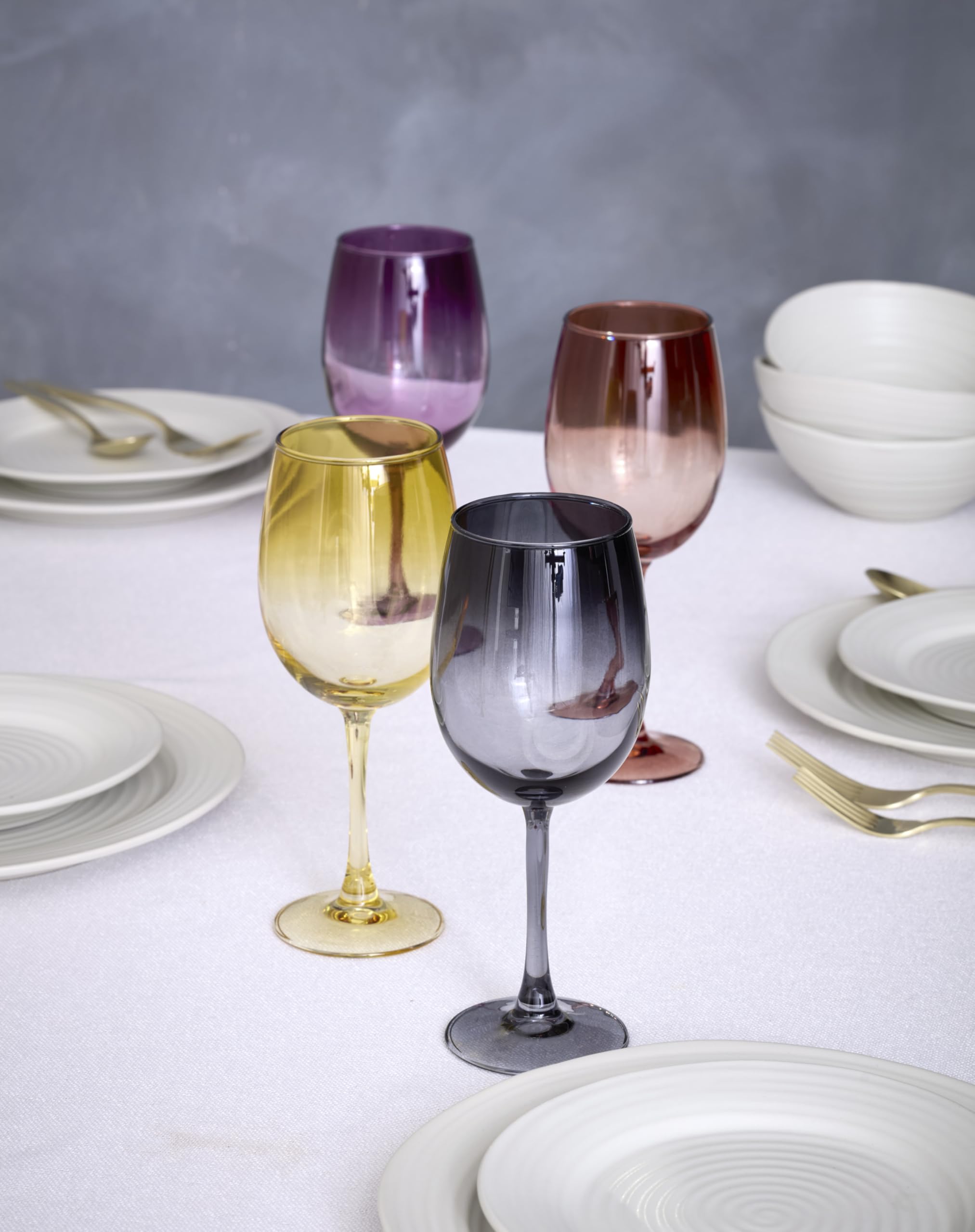 Amazon.com | Oneida 897855 Golden Hour All-Purpose Wine Glasses