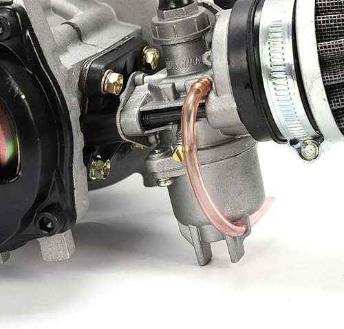 Miniatura 6 de Motor de motor de 2 tiempos de 49 CC para bolsillo Mini Dirt Bike Quad Scooter ATV Motor completo Motor de motor de aluminio Motor de arranque de