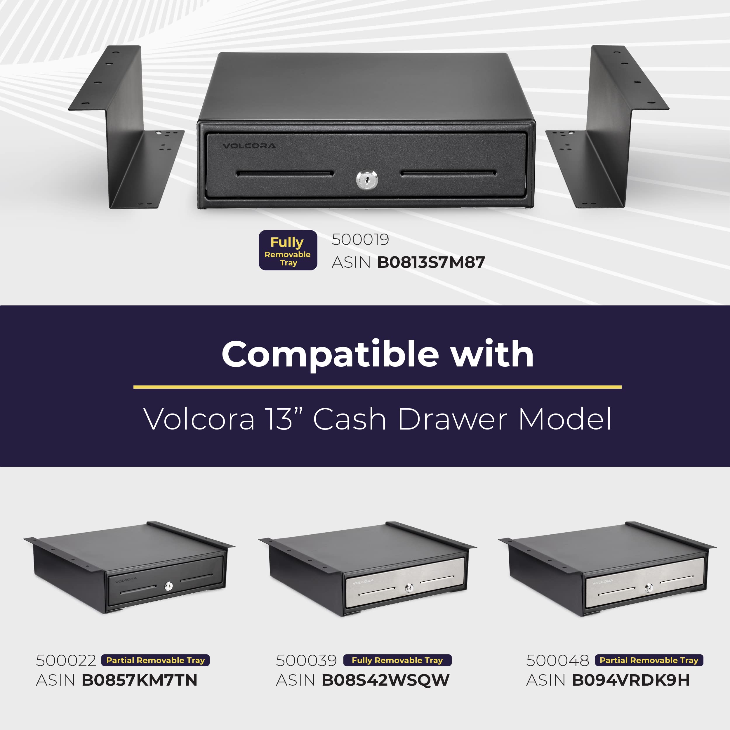 Amazon | キャッシュドロワー カウンター下マウントメタルブラケット